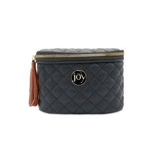 Joy Mangano Quilted Black Mini Crossbody Belt Bag